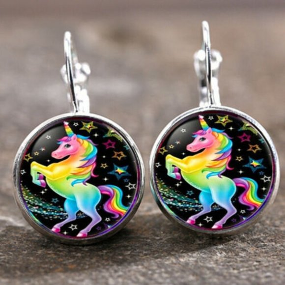 Park Place Posh Jewelry - NEW Rainbow Unicorn Pride Boho Hippie Earrings